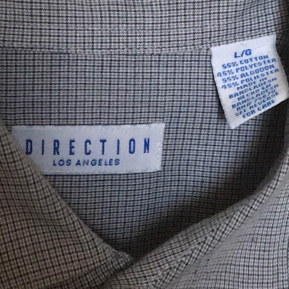 Gray/light gray checkered button up - Picture 2 of 3